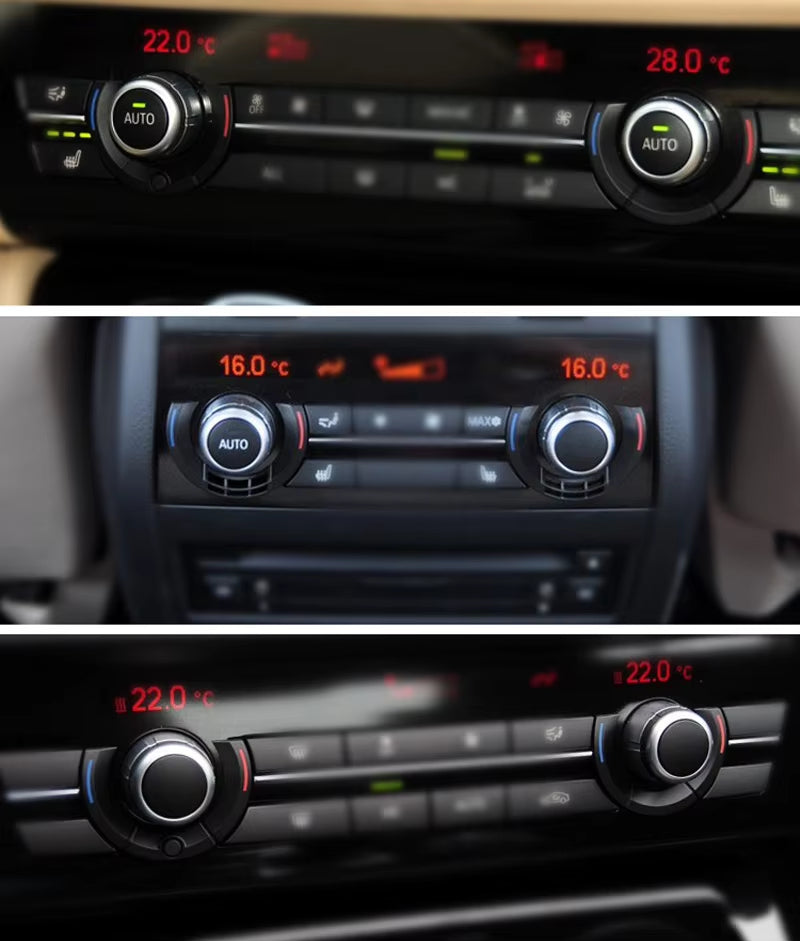 Rear Air Conditioning Temperature Adjustment Rotation Knob Control Button For BMW 5 6 7 Series F10 F06 F12 F07 F01 F02