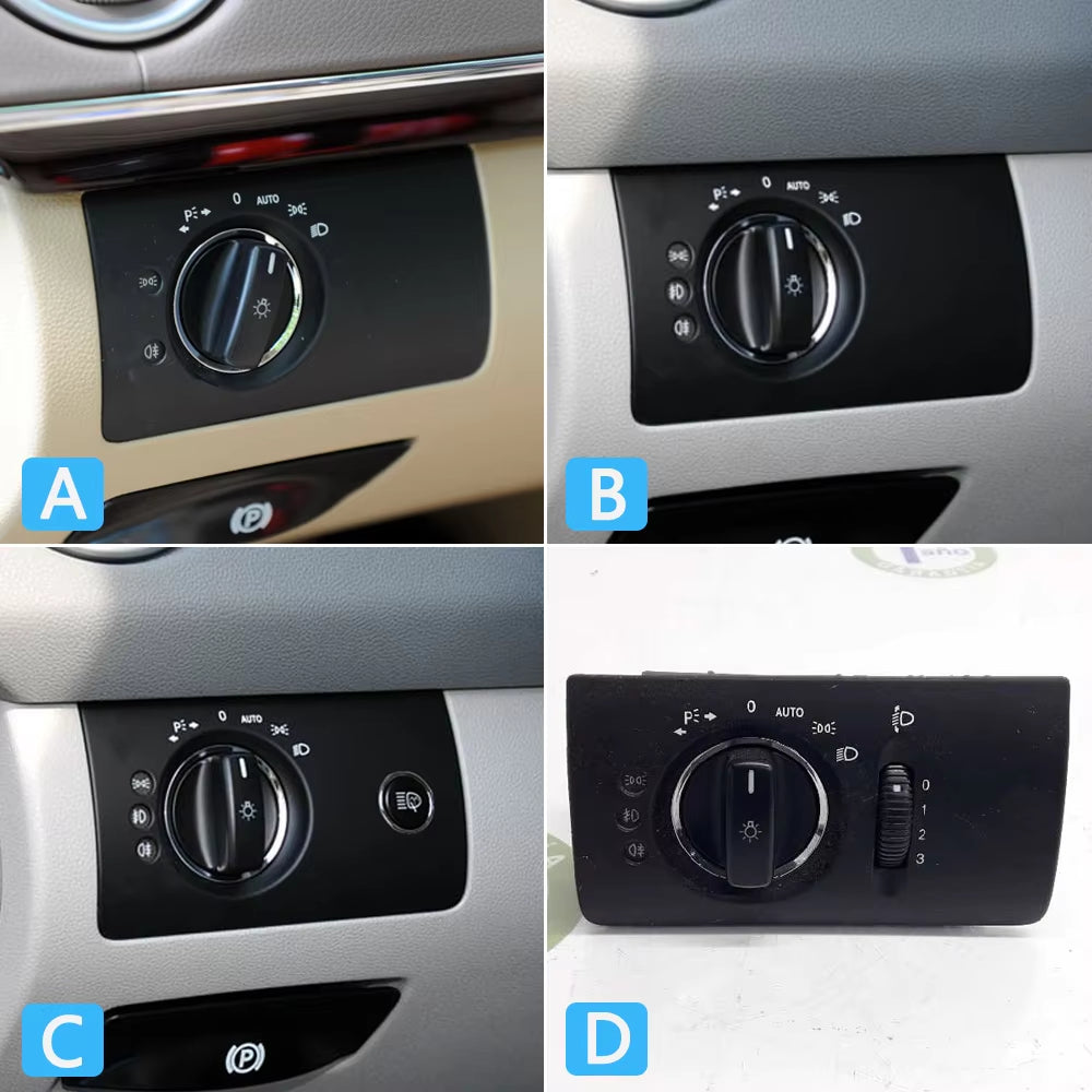 LHD Car Interior Front Left Headlight Switch Trim Cover Replacement For Mercedes Benz W164 X164 ML GL 300 350 450 500 2005-2011