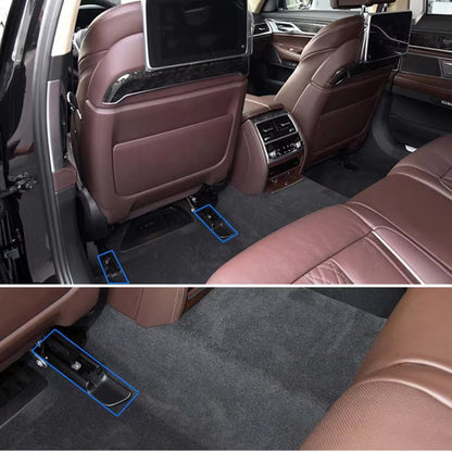 3 Colors Car Interior Front Rear Left Right Seat Sliding Track Rail Trim Cover For BMW 5 Series G30 G31 2017-2022
