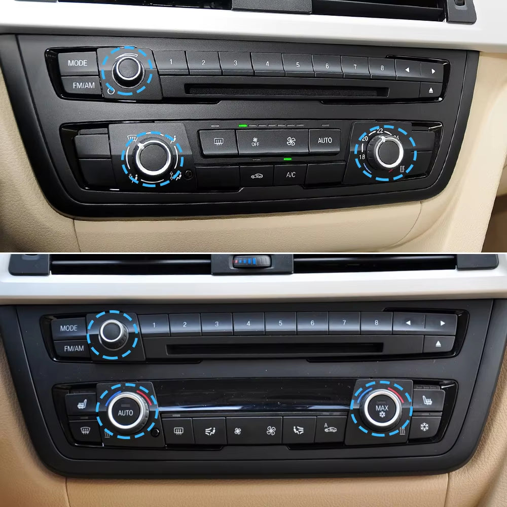 AC Heater Climate Control Switch AC Button Radio Volume Knob Cap For BMW 1 2 3 4 M4 Series F20 F21 F22 F87 F30 F31 F34 F32 F36