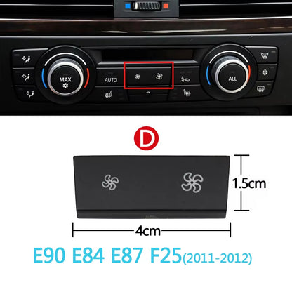 Dashboard Air Conditioner Fan Wind Volume Button Capes For BMW 1 2 3 4 X1 X3 X5 X6 Series F20 F30 F35 F80 F25 F26 E70 E84 E90
