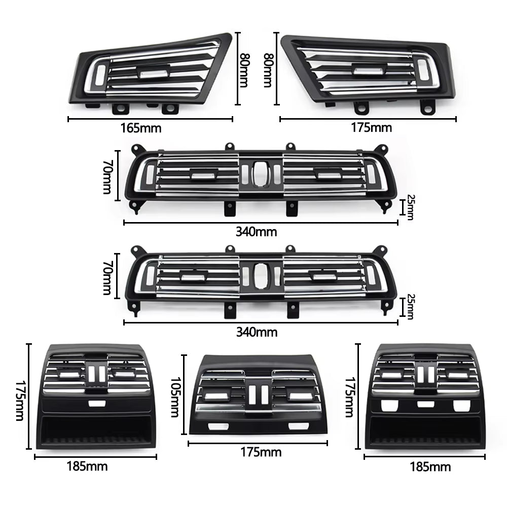 Car Front Console Central Left Right Air Conditioner AC Vent Grille Outlet Cover Panel For BMW 7 Series F01 F02 2009-2016