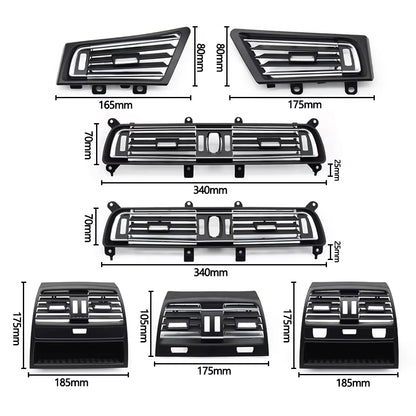 Car Front Console Central Left Right Air Conditioner AC Vent Grille Outlet Cover Panel For BMW 7 Series F01 F02 2009-2016