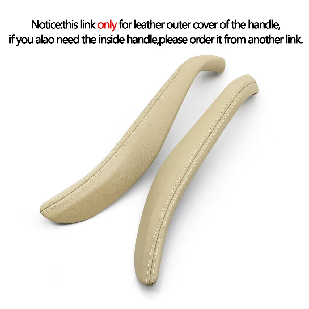 Left Right Interior Door Pull Handle Leather Outer Cover Replacement For BMW 5 Series G30 G31 F90 2018 2019 2020 2021 2022 2023