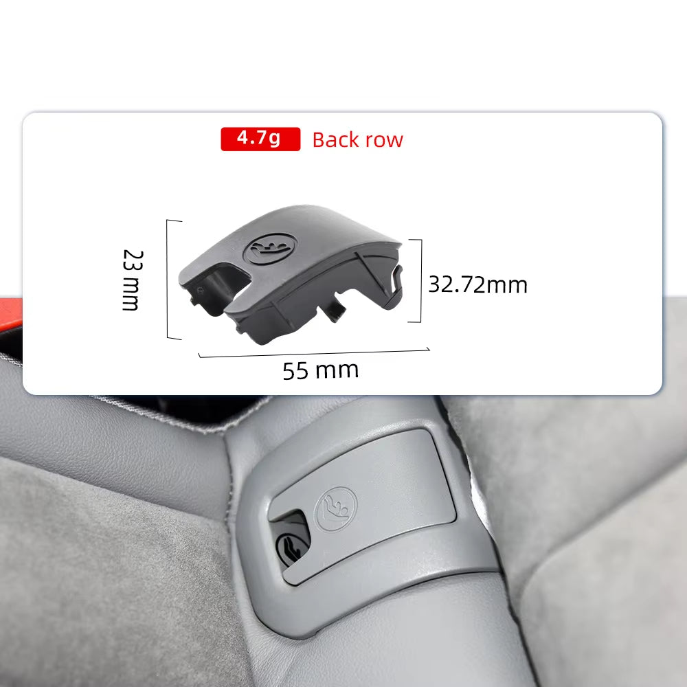 Rear Child Seat Safety ISOFIX Cover Restraint Hook Buckle Plate For Audi Q3 Macan 2013-2018 Replace 8U0887187 Auto Accessories