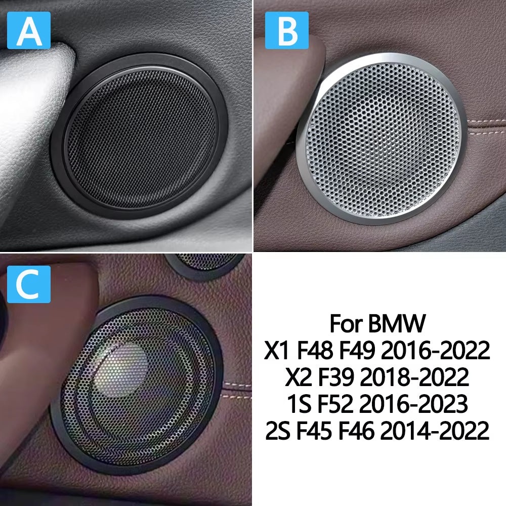Car Front Rear Left Right Door Midrange Speaker Cover Grille For BMW X1 X2 1 2 Series F48 F49 F39 F52 F45 F46