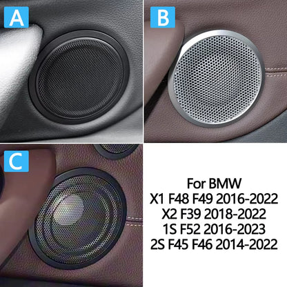 Car Front Rear Left Right Door Midrange Speaker Cover Grille For BMW X1 X2 1 2 Series F48 F49 F39 F52 F45 F46
