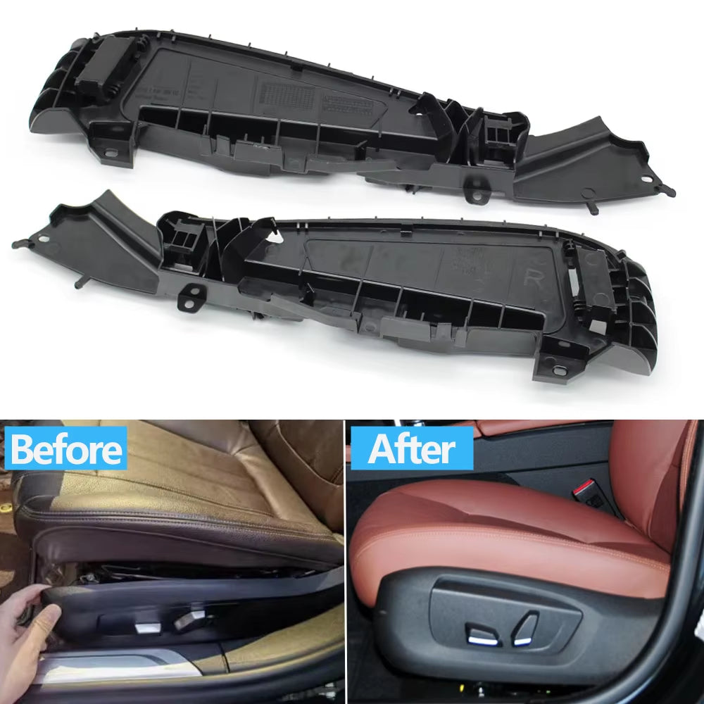 Car Front Left Right Seat Side Bracket Plastic Cover For BMW 5 M5 5GT 6GT X5 X6 7 Series F10 F11 F07 F15 F16 F01 F02 G30 G11 G12