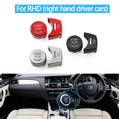 LHD RHD Car Engine Start Stop Button Switch Cover OFF Button For BMW X3 X4 X5 X6 F25 F26 F15 F16 61319291693,61319291694