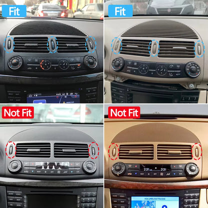 Car Front Dashboard Middle AC Vent Air Vent Grille Upper Speaker Cover Replacement For Mercedes Benz E Class W211 2003-2008