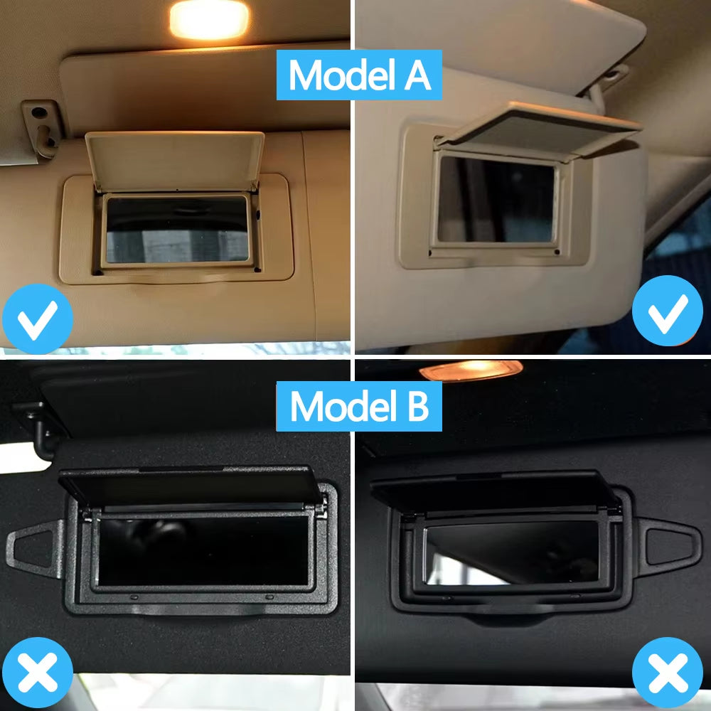W164 W203 Car Sun Shade Visor Mirror Makeup Cosmetic Mirror For Mercedes Benz ML GL C Class 2001-2007 1648100710,1648100810