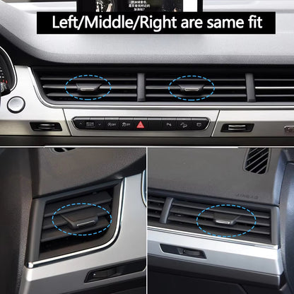 1/2/3/4PCS Car Front Air Vent Grille AC Tab Clip Slider Repair Kit For Audi Q7 2016 2017 2018 2019