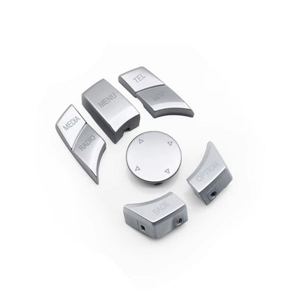 Silvery Car CIC IDrive Multi-Media Knob Menu Button Cover For BMW 1 3 5 X1 X5 X6 Series E87 E90 E91 E92 E60 E84 E70 E71 E72