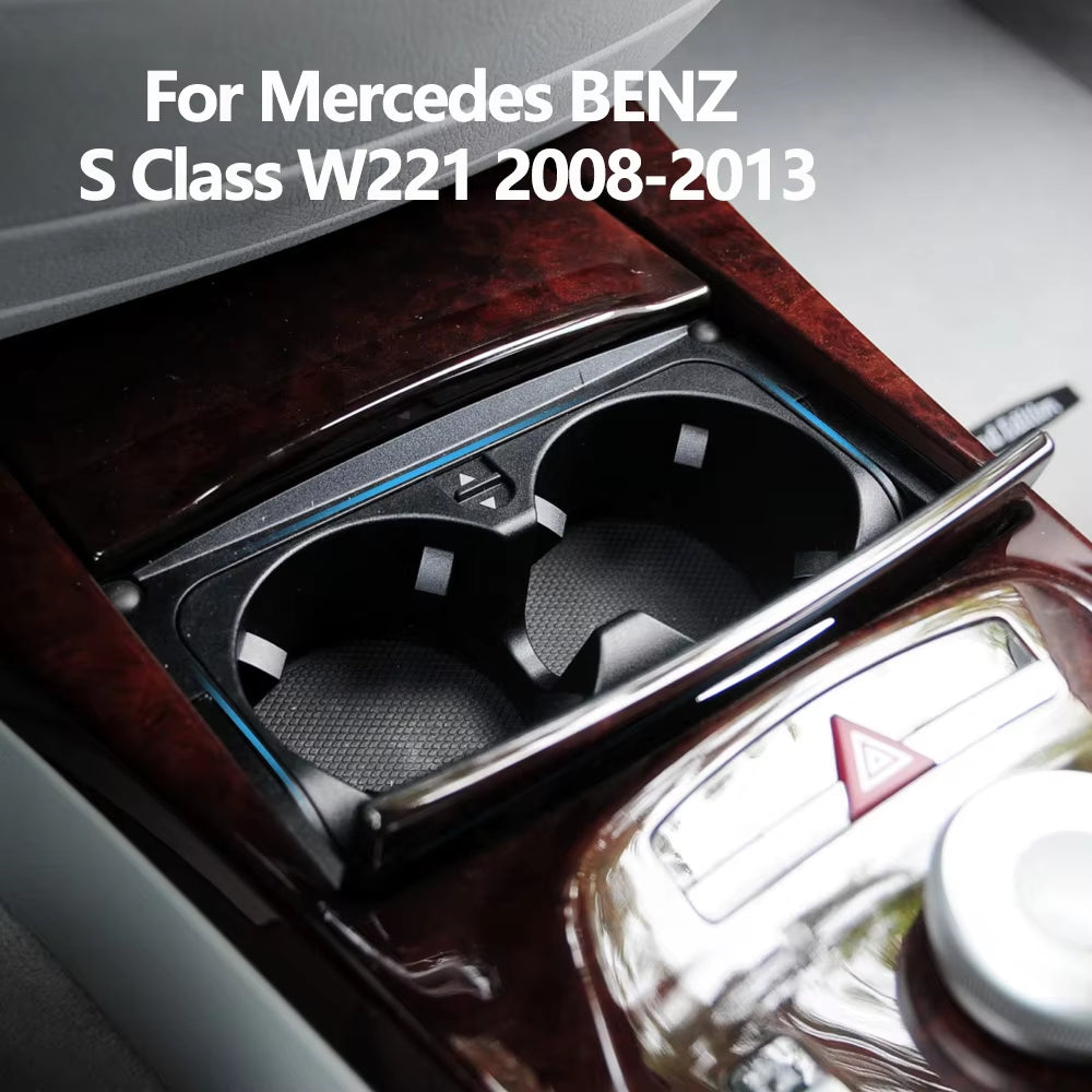 Car Center Console Drink Cup Holder Outer Cover For Mercedes BENZ S Class W221 2008-2013 S300 S350 S400 S450 S500 A2218130014