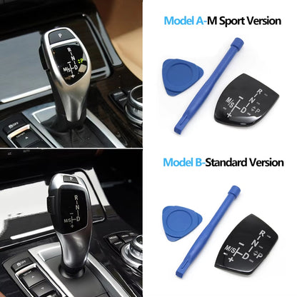 Car Gear Shift Knob Panel Gear Button Trim Cover M Sport Sticker For BMW 1 2 3 4 5 6 7 X3 X4 X5 X6 F20 F30 F31 F10 F11 F10 F11