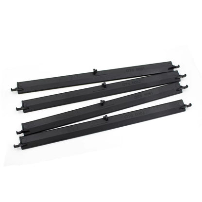 3/4PCS Car Dashboard Gloss Black Middle Rear AC Vent Adjustment Paddle Air Vent Repair Strip For Porsche Panamera 971 2017-2022