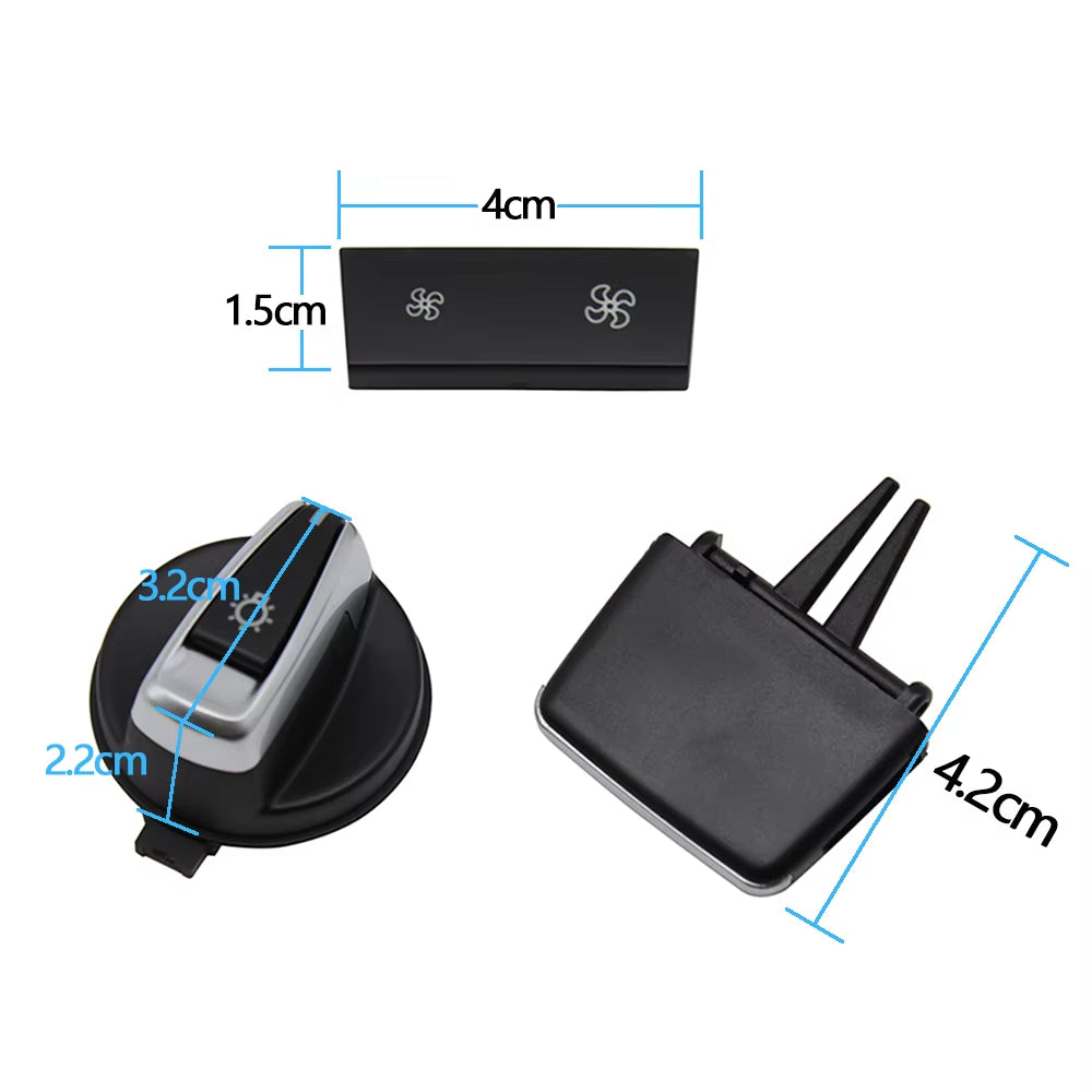Front AC Air Vent Grille Outlet Slider Clips Repair Kit For BMW 3 Series E90 E91 E92 E93