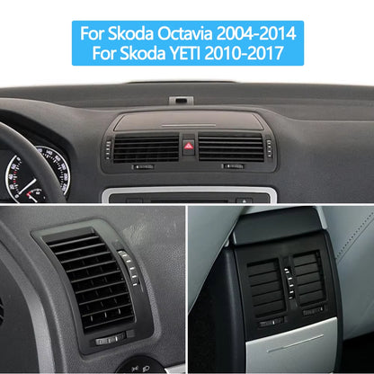 Car Front Rear Air Vent AC Vent Grille Assembly For Skoda Octavia 2 A5 MK2 RS 2004-2014 YETI 2010-2017 1ZD819701,1ZD819702