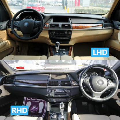 4pcs Set Car Interior Door Armrest Pull Handle Cover Trim Set For BMW X5 X6 E70 E71 E72 2007-2014