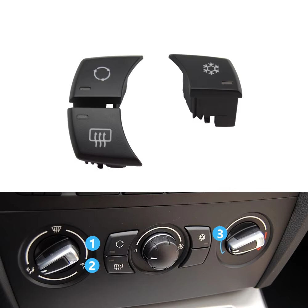 Car Dashbord Air Conditioning AC Manual Control Button Keys For BMW 1S 3S X1 E81 E82 E87 E88 E90 E91 E92 E93 E84 64119236778