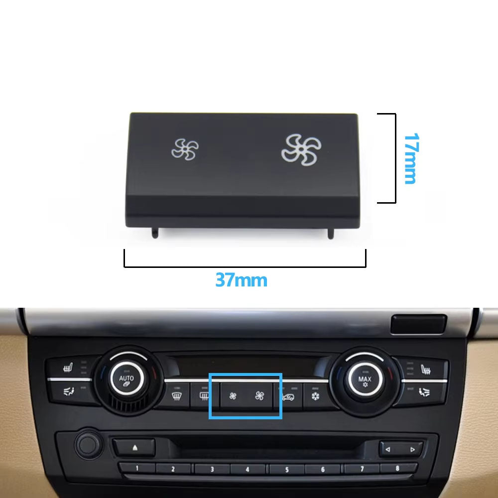 Car Heater Climate Control Fan Volume Air Conditioning Button Circulation Button For BMW X5 X6 E70 E71 E72 2007-2014 64119310445