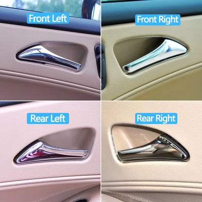Car Interior Front Rear Left Right Chrome Door Handle For Mercedes Benz E CLS Class W211 W219 E320 E500 E63 AMG 2117660124