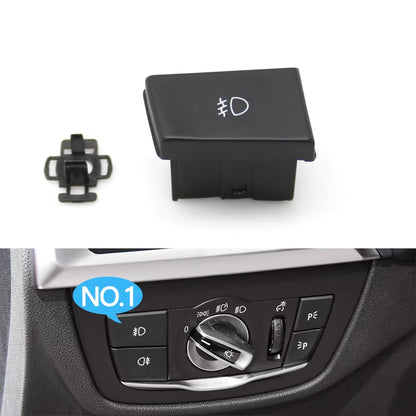 Car Front HeadLamp Rotary Foglight Button Headlight Switch Cover Panel For BMW X3 X4 G01 G02 X3M X4M F97 F98