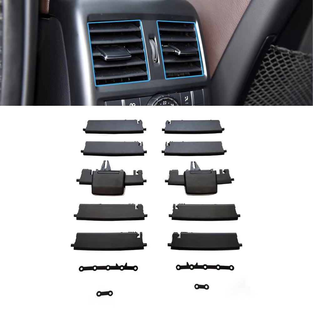 Car Rear AC Air Conditioner Vent Outlet Grille Slide Clip Repair Kit For Mercedes Benz W166 W292 ML350 GL450 ML GLE
