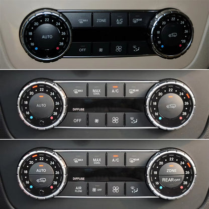 Front Console AC Heater Climate Control Switch Button Covers Replacement For Mercedes BENZ C GLK Class W204 X204 C300 C350 C63