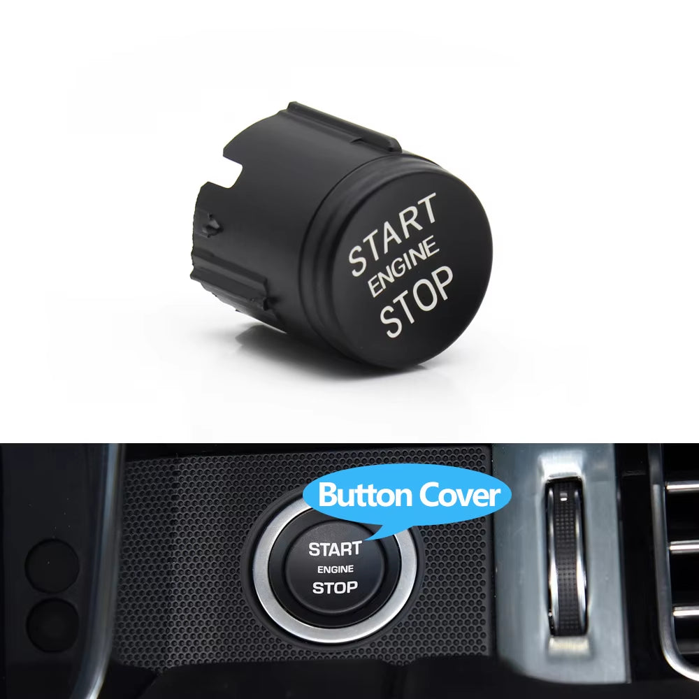 Original Black Car Start Stop Engine Button Ignition Switch Cover For Landrover Range Rover Sport EVOQUE Discovery LR094038