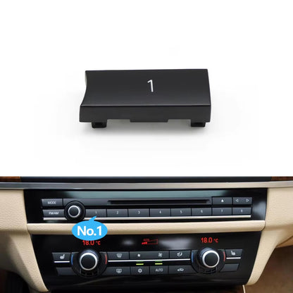 Car Dashboard Radio CD Digital Player Switch Control Button Cover For BMW 5 6 7 5GT Series F10 F11 F06 F12 F13 F07 F01 F02 F04
