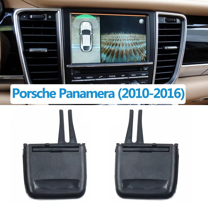 Car Front Console Rear Air Conditioning AC Vent Grille Outer Frame Panel For Porsche Panamera 2010-2016