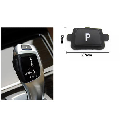 LHD RHD Car Gear Shift Lever Auto P Parking Button Cap For BMW X5 X6 E70 E71 E72 F15 F16 2008 2009 2010 2011 2012 2013 2014-2019