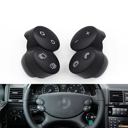 One Pair Car Left Right Multi-Function Steering Wheel Switch Control Buttons For Mercedes Benz E G CLS CLK W211 W463 W209 W219
