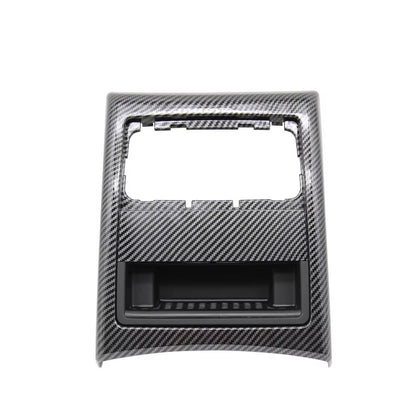 Carbon Fiber Car Rear Air Conditioner AC Vent Outer Frame Ashtray Cover Trim Replacement For BMW 3 Series E90 E91