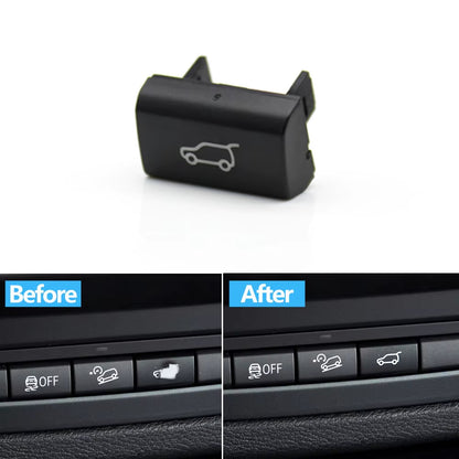 Car Dashboard Tailgate Rear Trunk Switch Button Cover Cap Replacement For BMW X5 E70 2006-2013 X6 E71 2008-2014