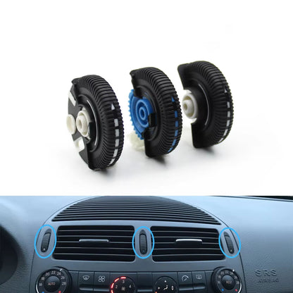2/3PCS Front Rear Air Conditioning Control Roller AC Vent Base Rolling Wheel For Benz E Class W211 E200 E300 E230 E260 E280