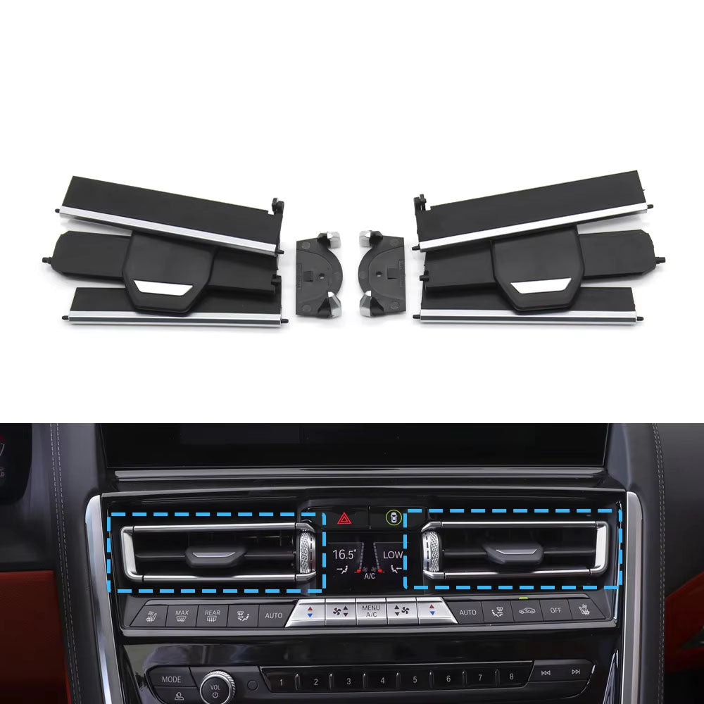 Car Middle Left Right Air Vent Outlet Grille Slide Clip Repair Kit For BMW 8 Series M8 G14 G15 G16 F91 F92 M850i M840i 2017-2022