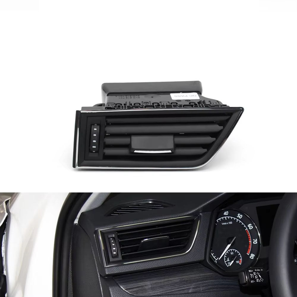 Car Front Dashboard Chrome Air Vent AC Vent Grille Assembly For Skoda Superb III 2016 2017 2018 2019 2020 2021 2022 2023 2024