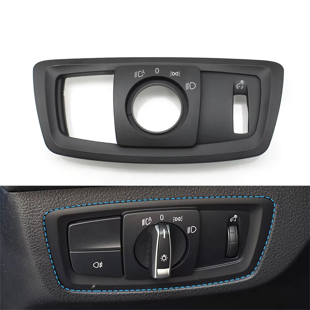 Car Front HeadLamp Rotary Foglight Button Headlight Switch Cover Panel For BMW 1 2 Series F20 F21 F22 F23 X1 F48 F49 X2 F39