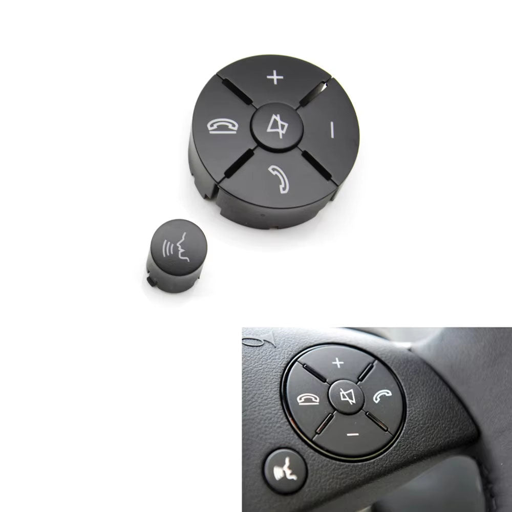 Car Multi-function Steering Wheel Control Buttons Cover For Benz C GLK E Class W204 X204 W207 W212 C180 C200 C250 C260 C300 C350