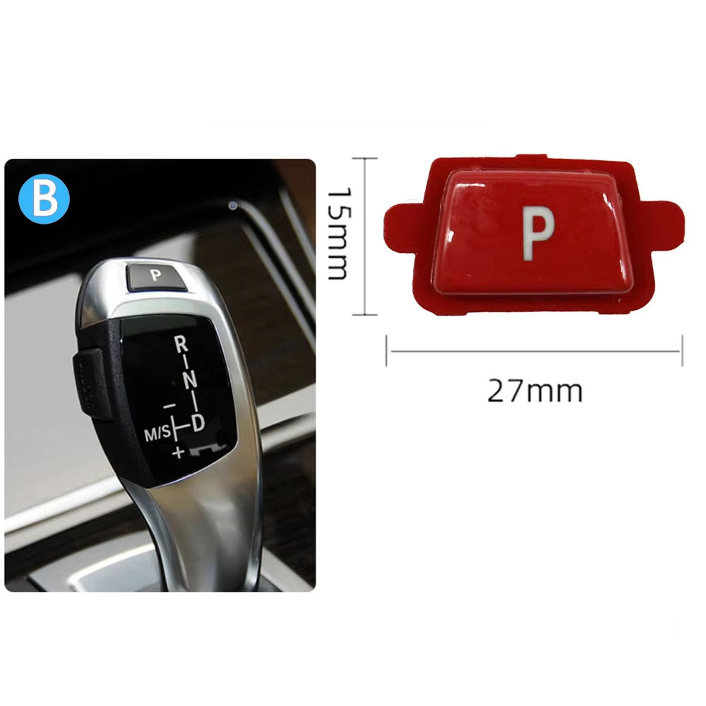 Car Gear Shift Lever Auto Parking P Button Cap Cover Replacement For For BMW 3 5 7 X3 X4 X5 X6 Series E90 F30 F10 F01 F25