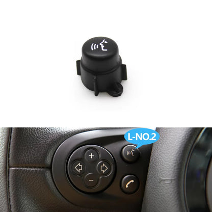 Car Steering Wheel Multifunction Cruise Control Switch Button Cover Trim For BMW Mini Cooper Paceman R55 R56 R57 R58 R59 R60 R61