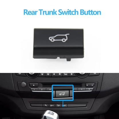 Car Dashboard Tailgate Rear Trunk Switch Button Cover Cap Replacement For BMW X5 E70 2006-2013 X6 E71 2008-2014