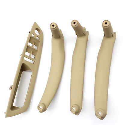 4pcs Set Car Interior Door Armrest Pull Handle Cover Trim Set For BMW X5 X6 E70 E71 E72 2007-2014