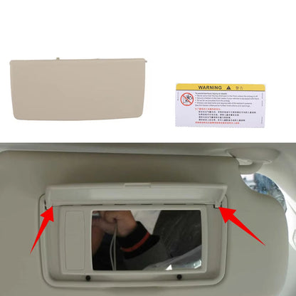 Car Sun Visor Makeup Mirror Cover Replacement for Honda CRV CR-V RE1 2007-2011 -Auto Interior Cosmetic Mirror Cover Accessories