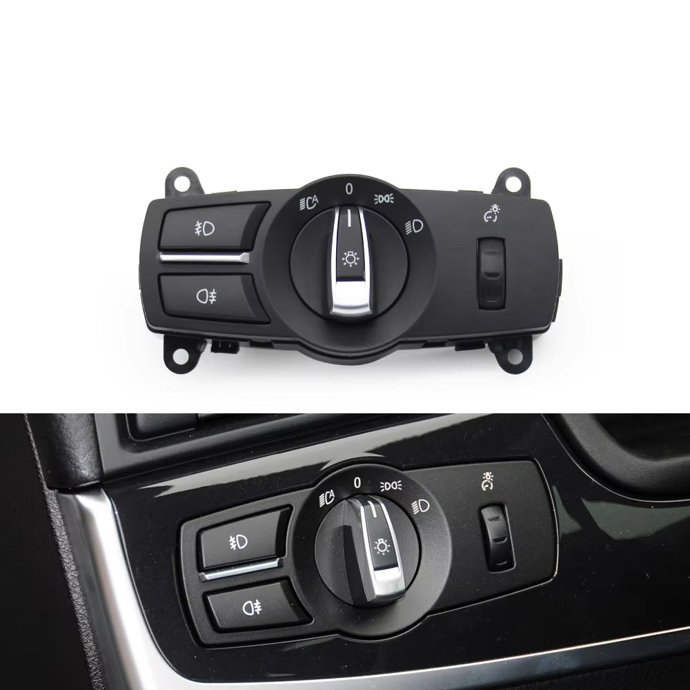 Car Headlight Headlamp Switch Control Assembly For BMW 5 6 7 X3 X4 F10 F11 F06 F12 F01 F02 F07 F25 F26 61319192744,61319204067
