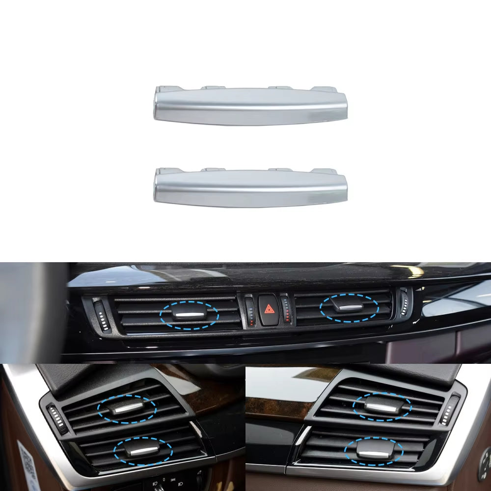 Car Front Air conditioning AC Vent Outlet Tab Clip Slider Toggle Piece For BMW X5 X6 F15 F16 X5M X6M 2014-2018