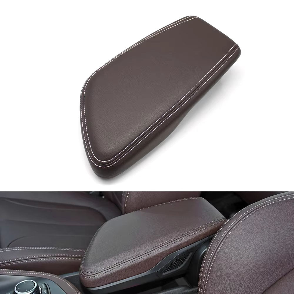 LHD Car Central Console Storage Box Armrest Case Leather Cover For BMW X1 X2 2 Series F48 F49 F39 F45 F46 2016-2022
