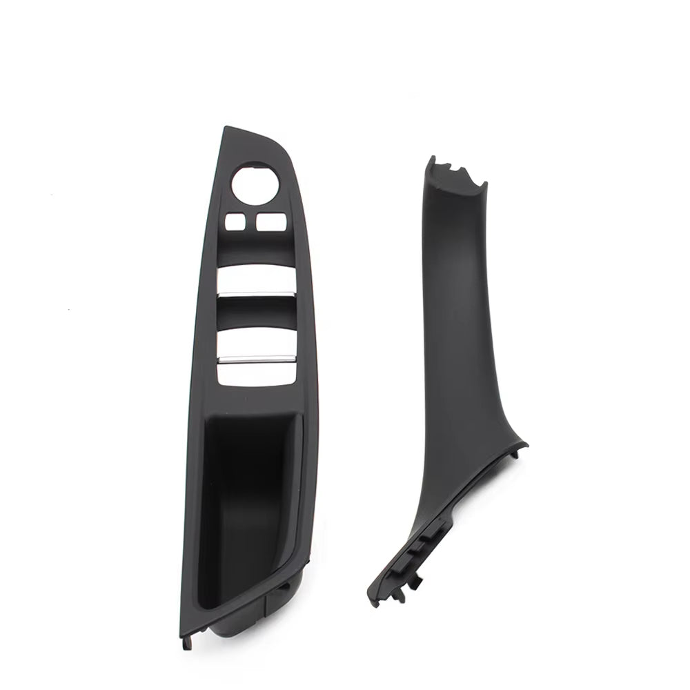 7pcs Set LHD Interior Armrest Door Handle Panel Inside Trim Cover For BMW 5 Series F10 F11 F18 520i 523i 525i 528i 535i